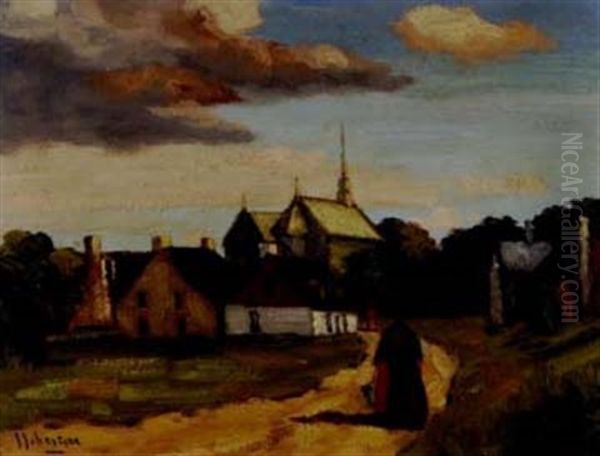 Women On A Village Lane - view 1