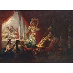 Danse Au Harem by Antoine-Victor-Edmond Joinville