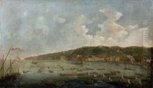 Le Cortege De La Galere Royale Au Pausillipe