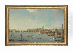 Westminster Bridge, London by Antonio Joli