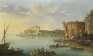 Der Golf Von Baia Mit Dem Venustempel Und Der Festung Des Don Pedro De Toledo Der Golf Von Baia Mit Dem Venustempel Und Der Festung Des Don Pedro De Toledo