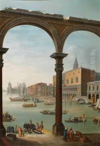 The Bacino Di San Marco; And Piazza Navona, Rome - A Pair (2) (collab W/workshop) The Bacino Di San Marco; And Piazza Navona, Rome - A Pair (2) (collab W/workshop)