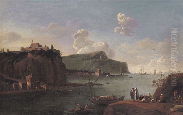 Paesaggio Portuale Con Figure - view 1