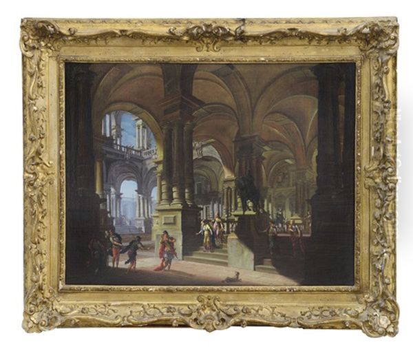 Capriccio Architettonico Con Cesare Che Si Reca In Senato - view 1