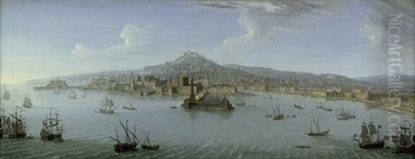 Neapel: Blick Auf Die Stadt Vom Meer - view 1