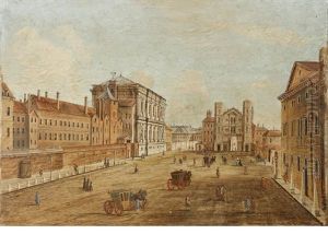 View Of Whitehall, With The Banqueting House And The Holbein Gate