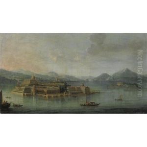 Veduta Dell'isola Bella, Lago Maggiore by Antonio Joli