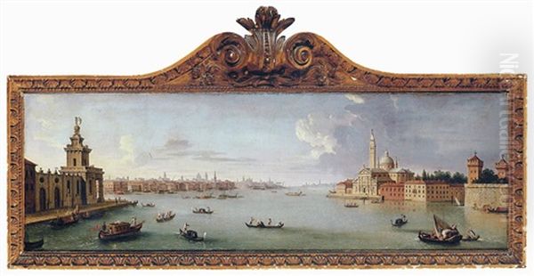 A Capriccio View Of The Bacino Di San Marco, Venice, From The Entrance To The Giudecca, With The Punta Della Dogana And San Giorgio Maggiore - view 1