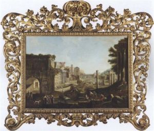 Rome, A View Of The Forum by Antonio Joli