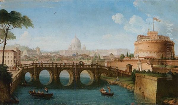 Veduta Del Tevere A Castel Sant'angelo - view 1