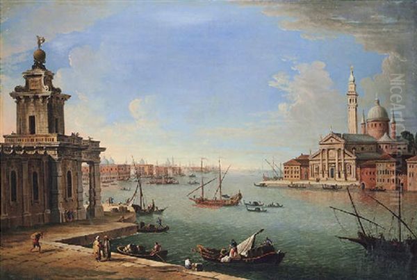 Venice, The Bacino Di San Marco Looking East With The Punta Della Dogana And San Giorgio Magiore - view 1