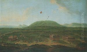 A View Of The Temples At Paestum