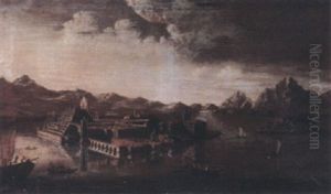 The Isola Bella On Lake Maggiore by Antonio Joli
