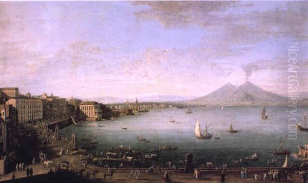 Vue De Naples Depuis Santa Lucia - view 1