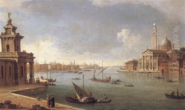 Venice, A View Of San Giorgio Maggiore From The Dogana - view 1