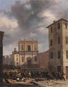 The Barricade At San Barnaba