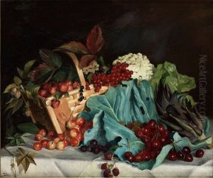 Stilleben Med Frukter Och Bar