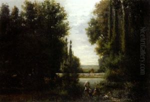 Les Lavandieres by Andre Jolivard