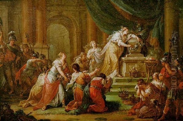 Cleopatre Pleurant Sur Le Tombeau D'antoine - view 1