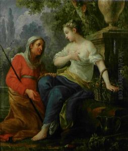 Vertumne Et Pomone by Pierre Jollain