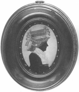 Mrs. Caleb Morris, Profile To The Right Wearing Dress by William John Jolliffe