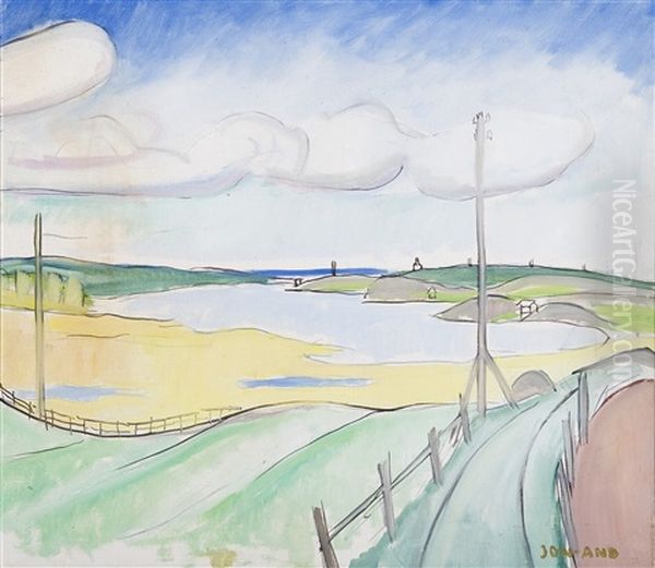 Landskap Med Vattendrag - view 1