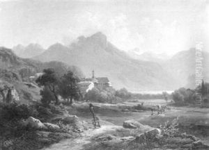 Im Sudtiroler Etschtal Bei Tramin by Carl Rudolf Hugo Jonas
