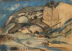 Mountain Landscape (st. Pieter?) by Henri Charles Jonas