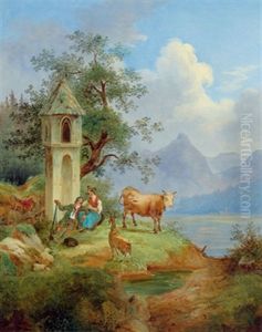 Rast Beim Bildstock by Josef Jonas