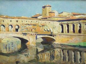 Vue De Florence by Lucien Hector Jonas