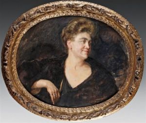 Portrait De Femme by Lucien Hector Jonas