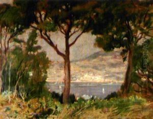 Vue Sur La Baie De Saint Jean Cap Ferrat by Lucien Hector Jonas