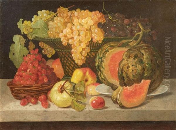 Nature Morte Au Plateau De Fraises - view 1