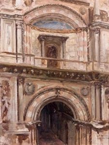 Vue Prise De L'escalier Des Geants (palais Dducal A Venise)