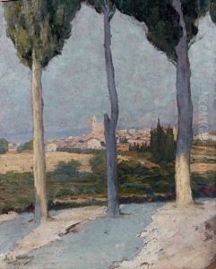 Rochefort Du Gard (gard) by Leonce J. V. de Joncieres