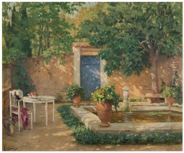 La Fontaine Du Jardin En Ete - view 1