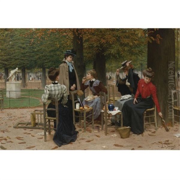 Un Dejeuner D'ouvrieres Aux Tuileries - view 1