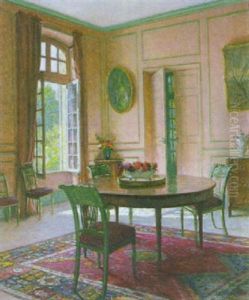 Interieur Aux Boiseries Roses by Leonce J. V. de Joncieres