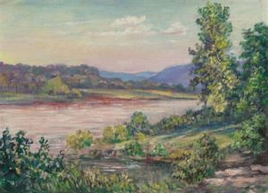 River Above Wrecked Dam