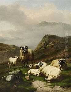 Schafe Auf Der Weide by Daniel-Adolphe-Robert Jones