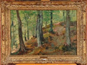 Coin De La Foret Au Rouge-cloitre by Alfred Bastien