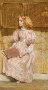 A Young Girl Reading by Francis Coates Jones