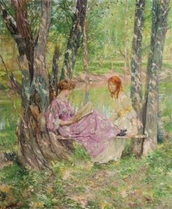 Two Women In A Garden