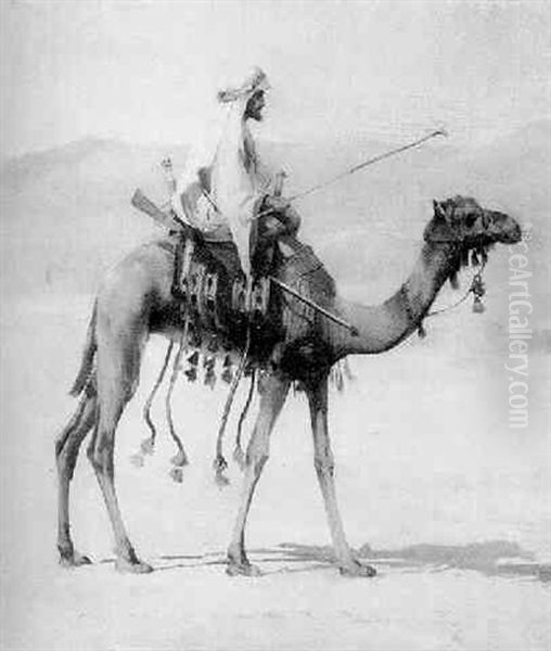 Portrait Of Mohemmed Khalifa On A Camel - view 1