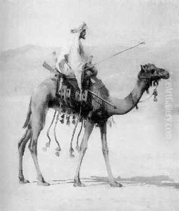 Portrait Of Mohemmed Khalifa On A Camel Portrait Of Mohemmed Khalifa On A Camel