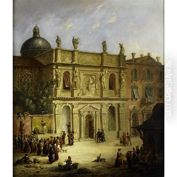 A Campo In Venice - view 1