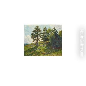 Untitled (landscape With Trees) by Hugh Bolton Jones
