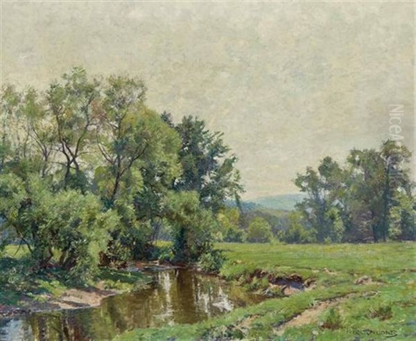Summer Day With Stream In South Egremont (mass.) - view 1