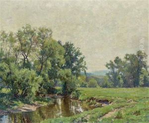 Summer Day With Stream In South Egremont (mass.) by Hugh Bolton Jones