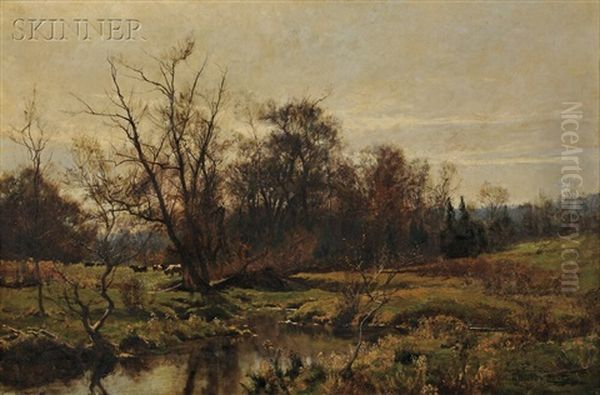 Woodland Landscape With Cattle - view 1